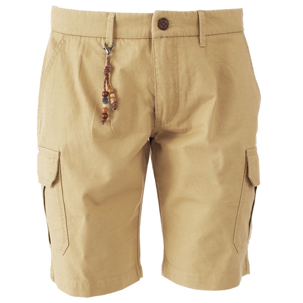 Beige Cotton Short