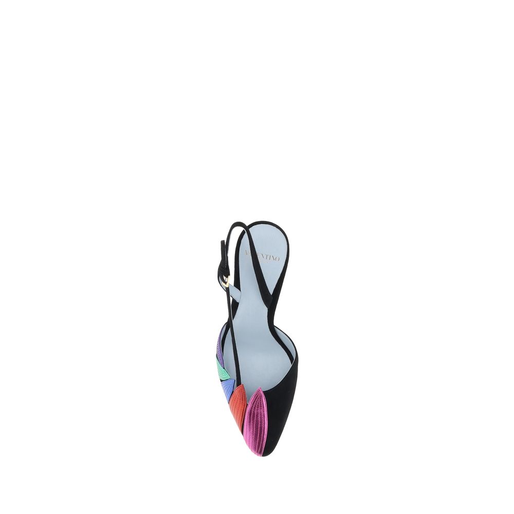 Foliefoliage slingback Pumps