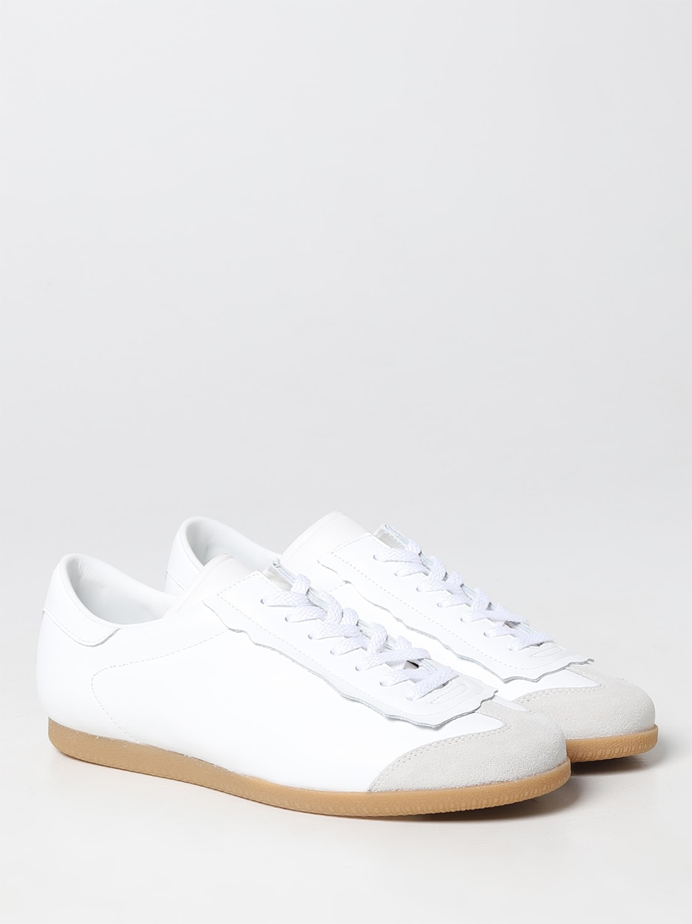 حذاء رياضي خفيف الوزن من الجلد والشمواه من Maison Margiela
