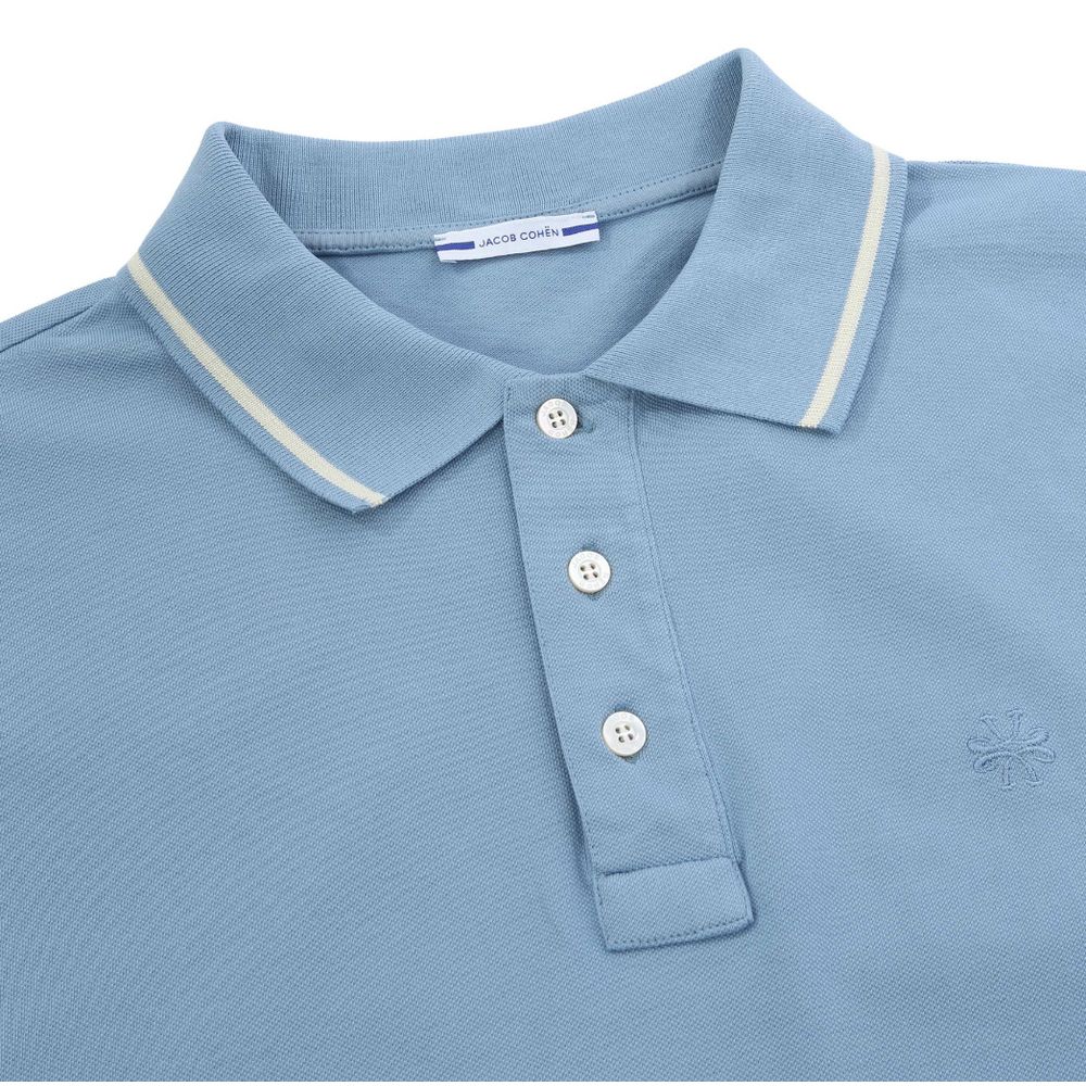 Light Blue Cotton Polo Shirt