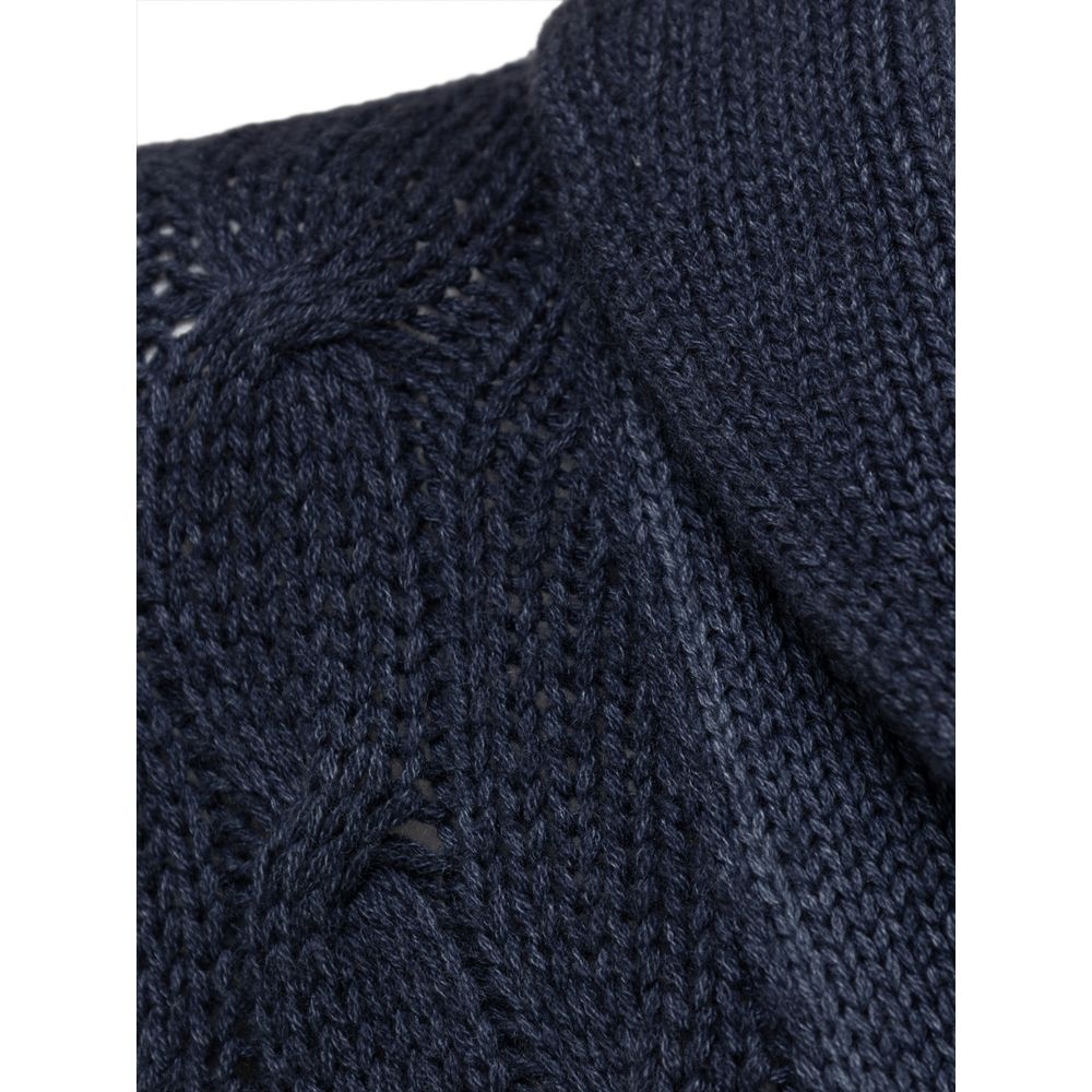 Blue Cashmere Cardigan