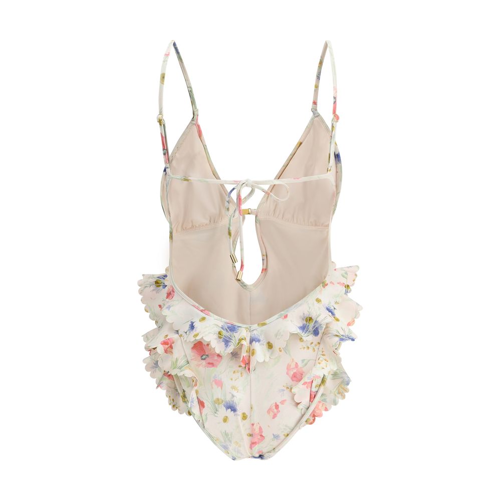 Zimmermann Multicolor Lycra One-Piece Swimsuit