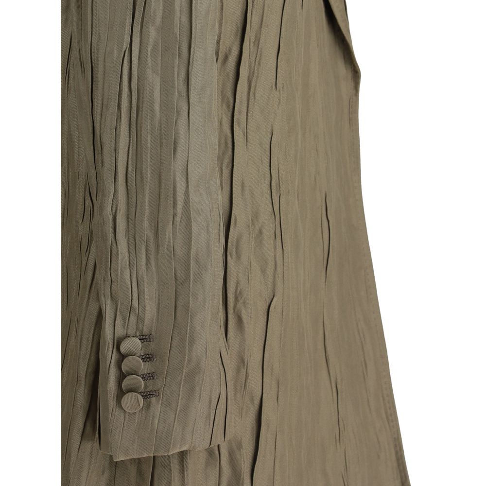 Ruched silk Mairi Blazer