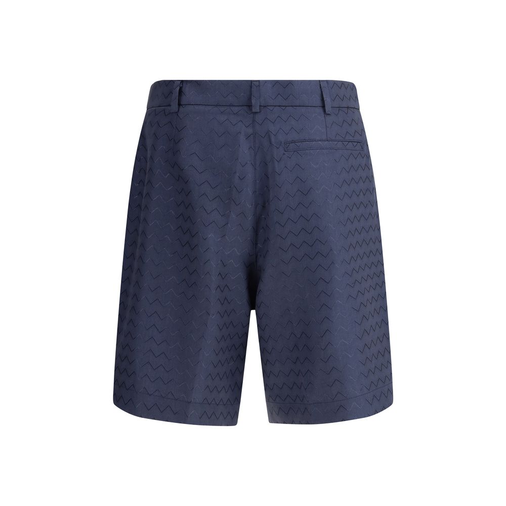 Tailored Shorts with shiny ZigZag pattern