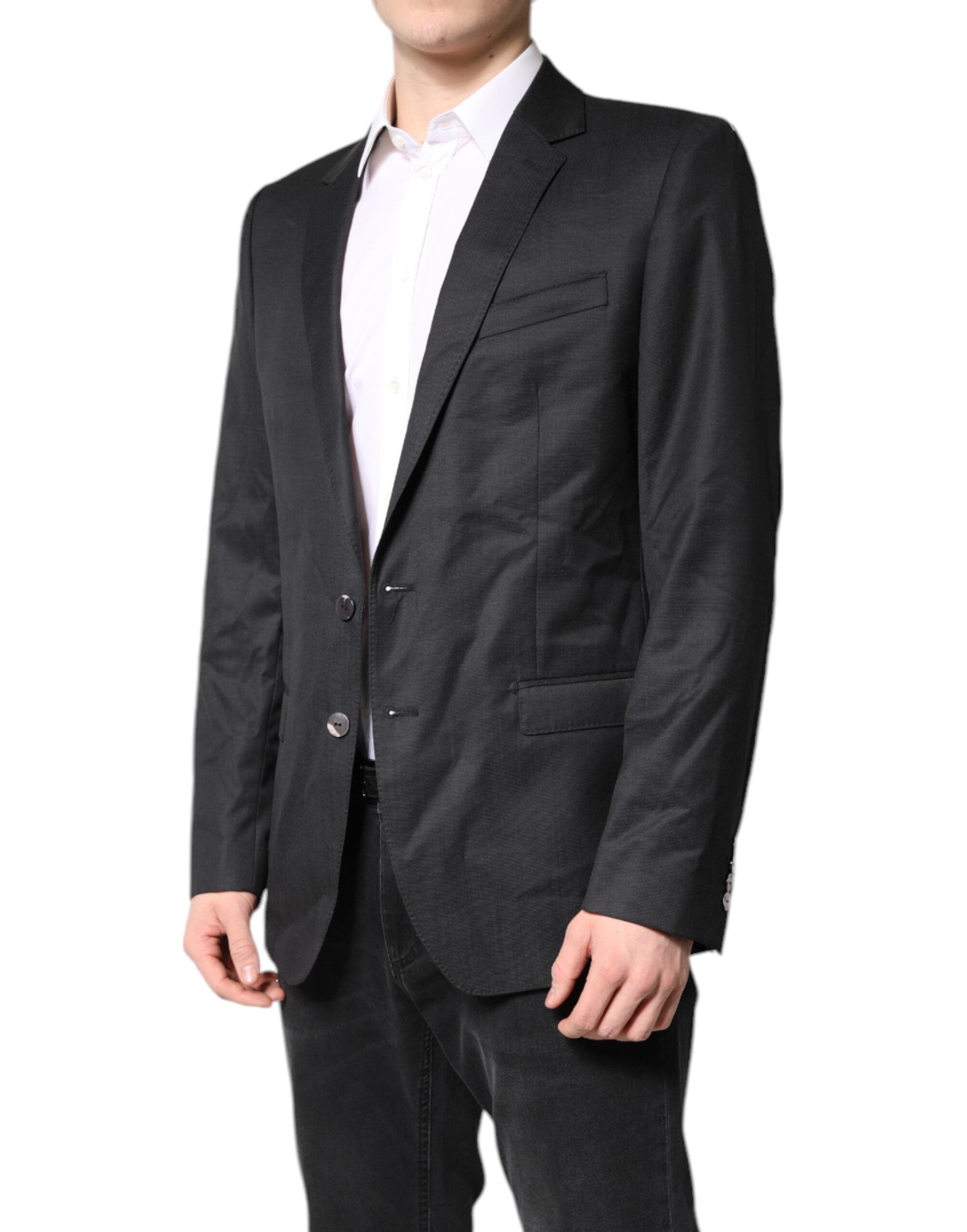Black Single Breasted Men Coat MARTINI Blazer