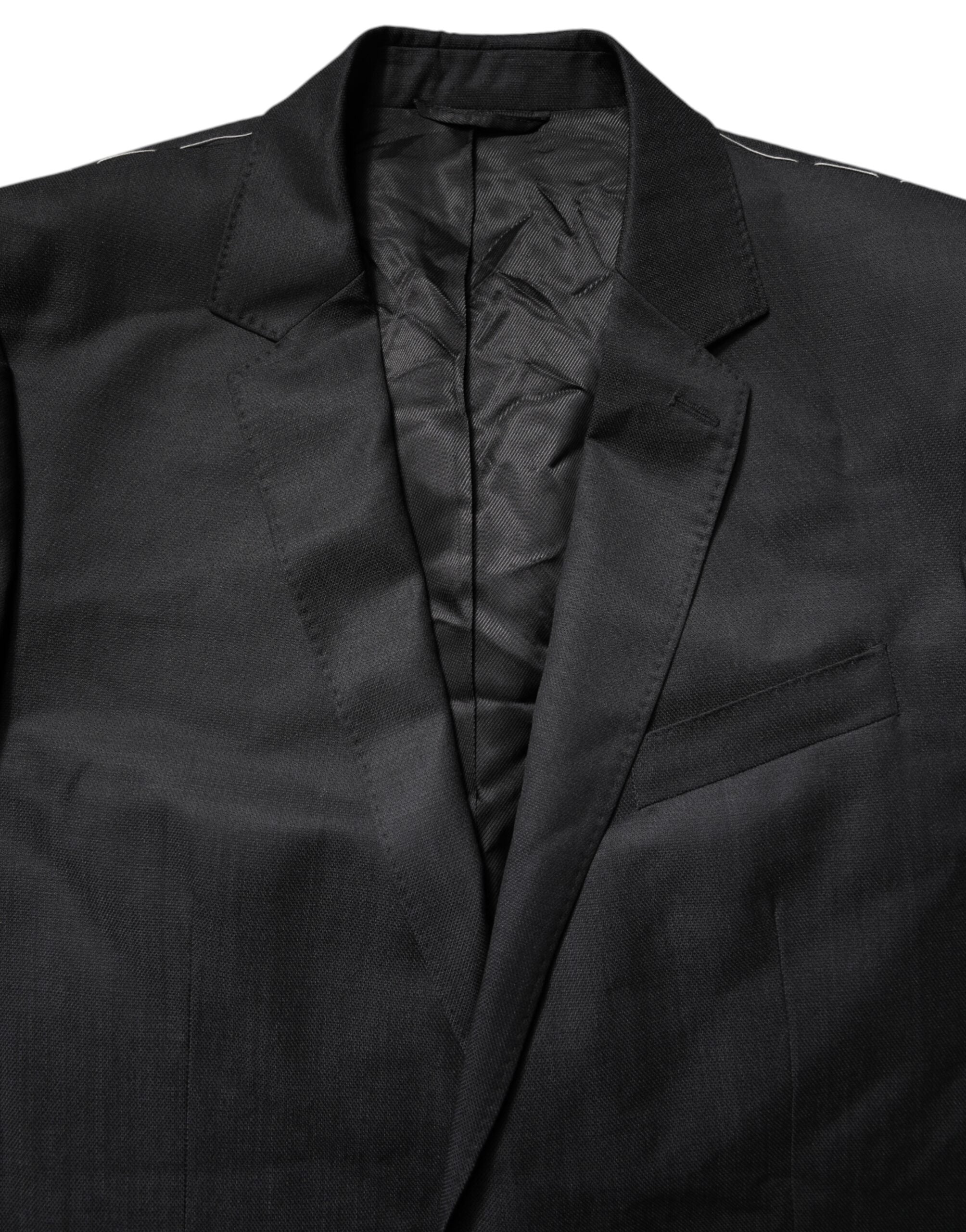 Black Single Breasted Men Coat MARTINI Blazer