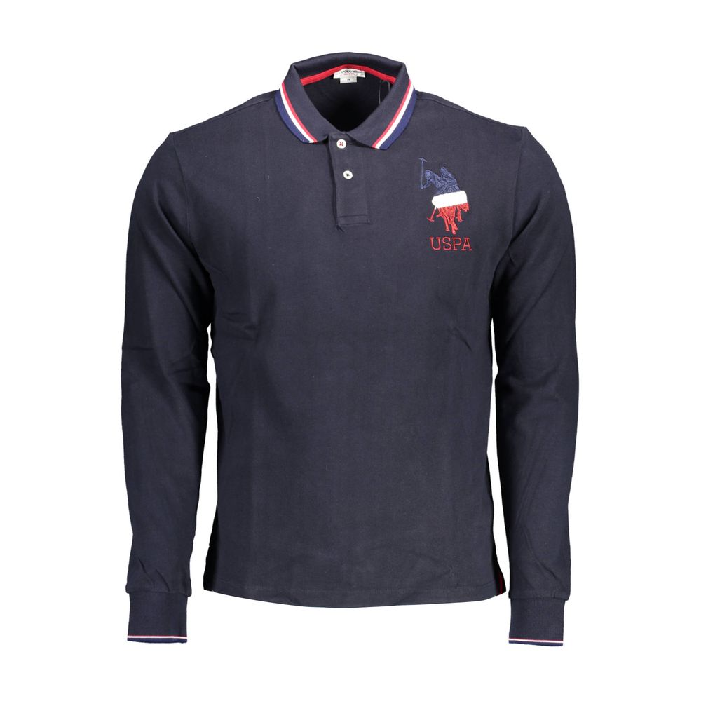 U.S. POLO ASSN. Blue Cotton Men Polo Shirt - Luxe Marca