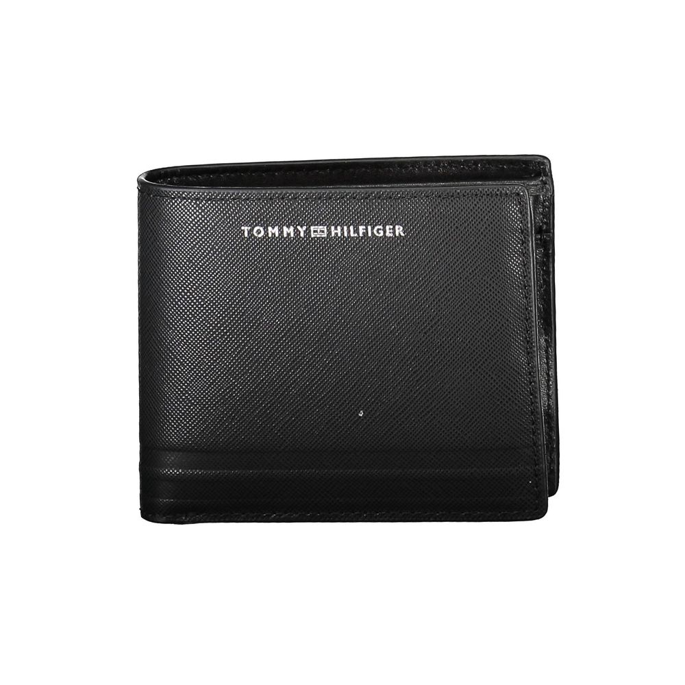 Tommy Hilfiger Black Leather Men Wallet - Luxe Marca