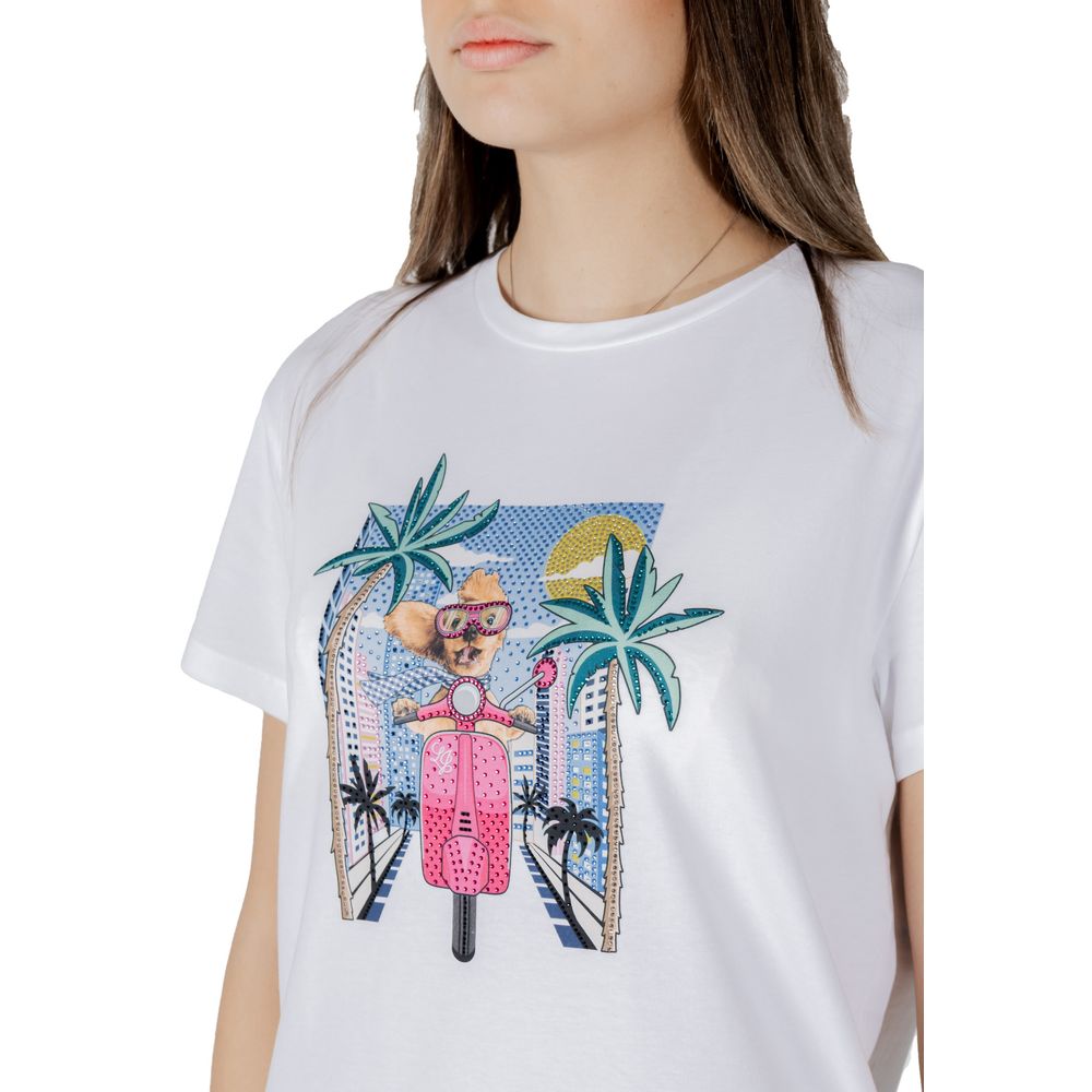 White Cotton Tops & T-Shirt