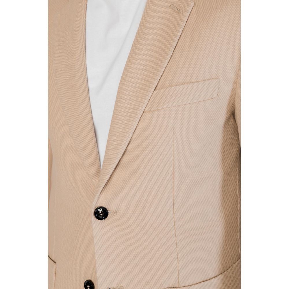 Beige Cotton Blazer