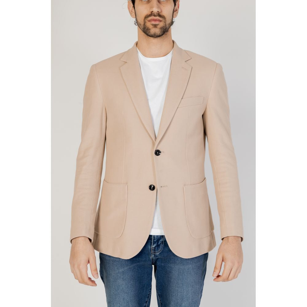 Beige Cotton Blazer
