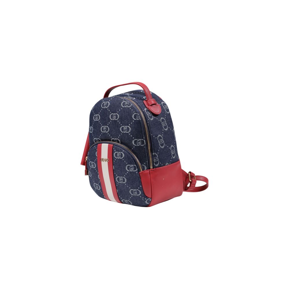 Blue Polyester Backpack