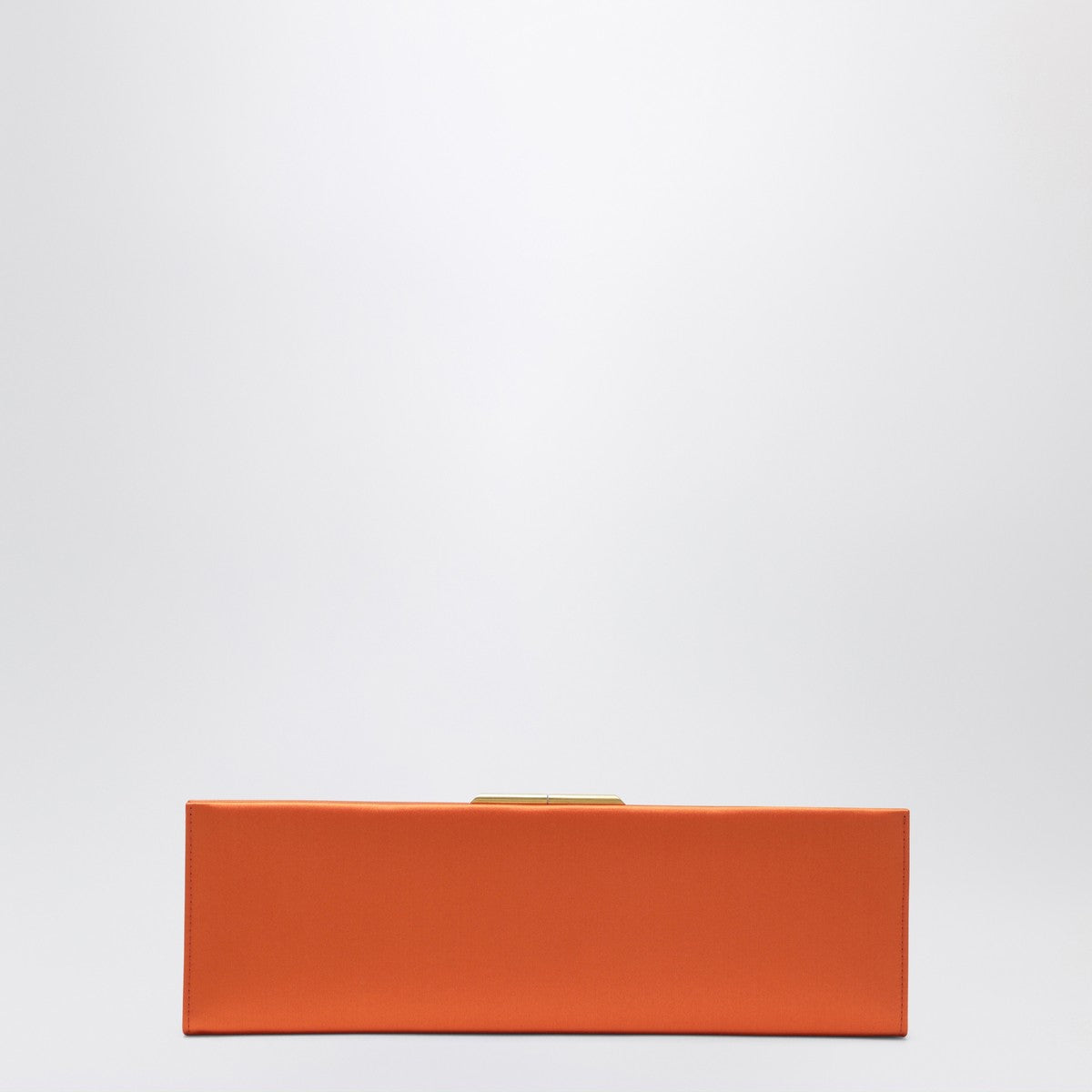 Saint Laurent Saint Laurent Midnight Clutch Large in Orange Satin