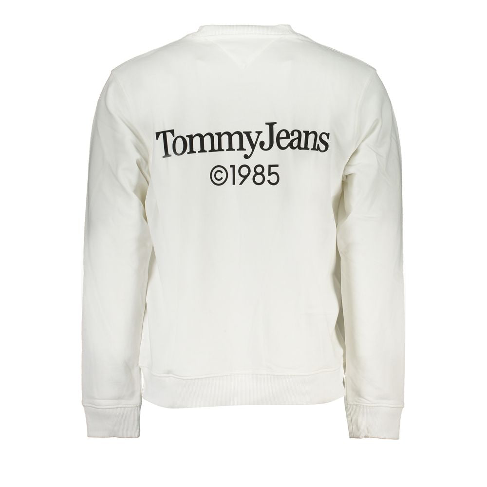 Tommy Hilfiger White Cotton Men's Sweatshirt - Luxe Marca