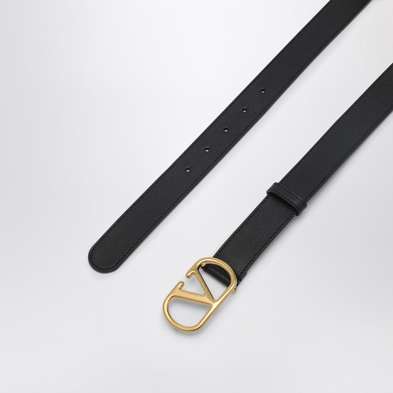 Valentino Garavani Vlogo Signature Black Belt
