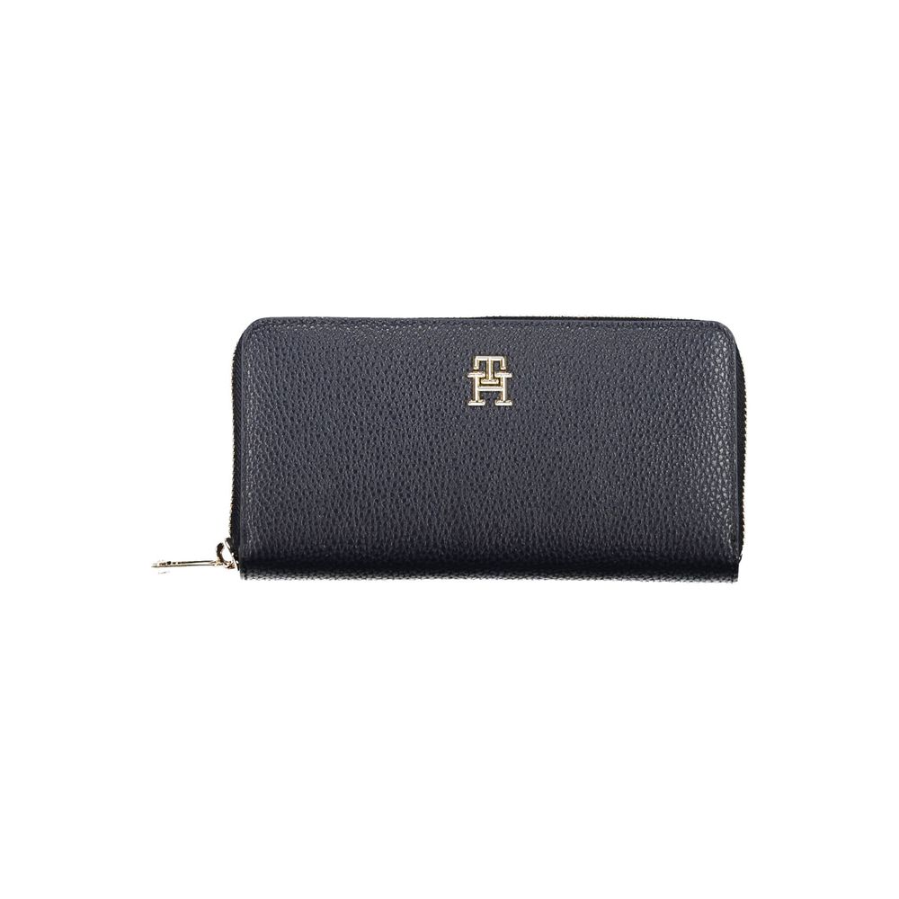 Tommy Hilfiger Blue Polyurethane Women Wallet - Luxe Marca