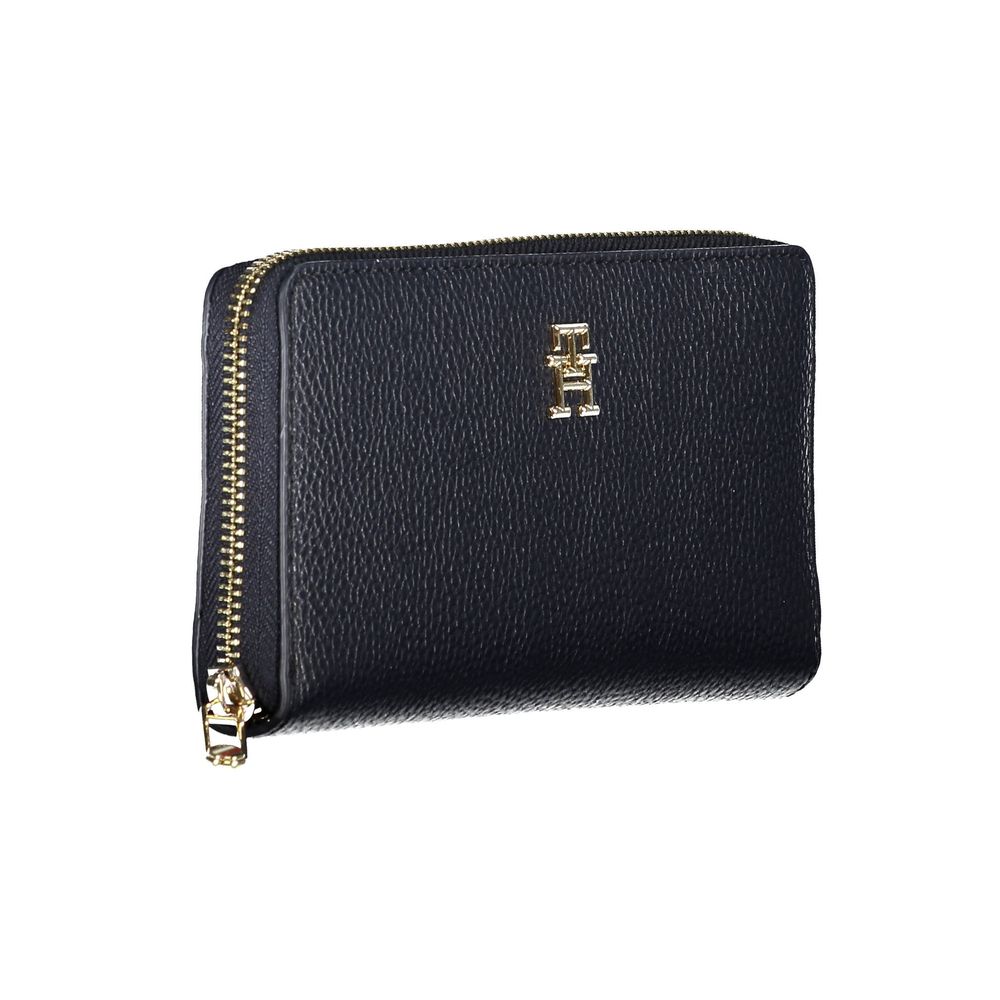 Tommy Hilfiger Blue Polyurethane Women Wallet - Luxe Marca