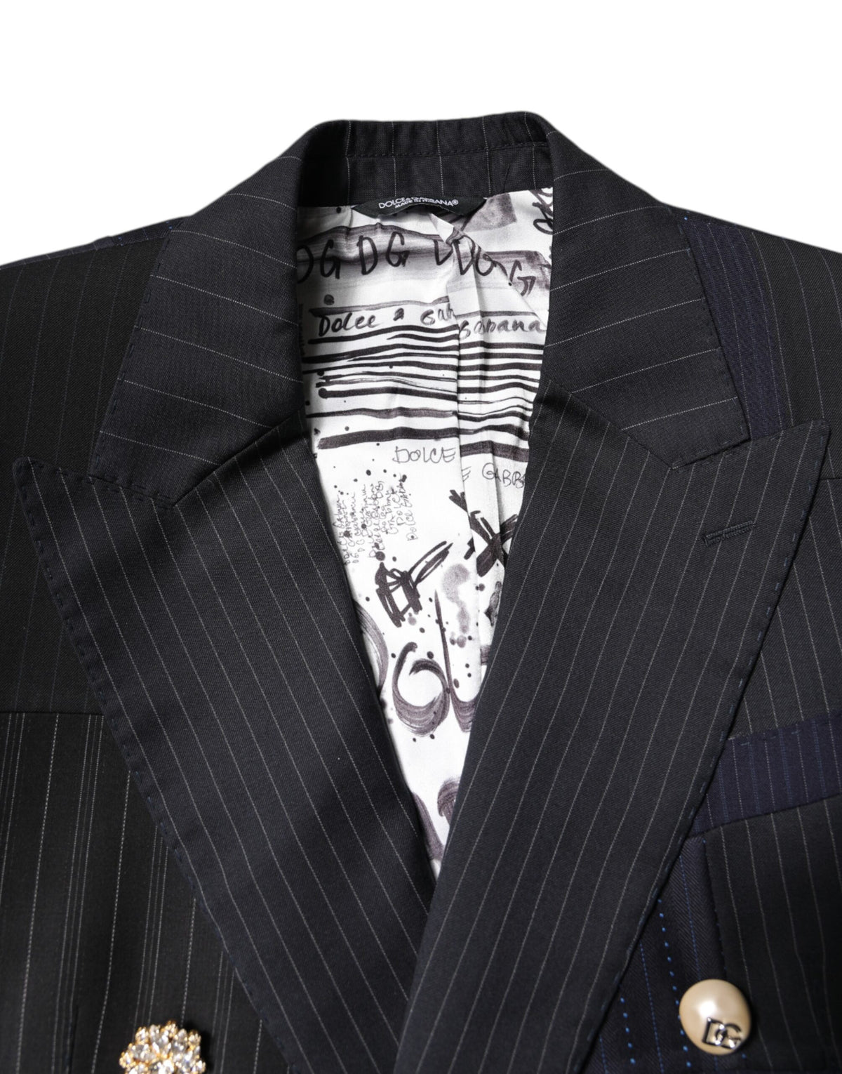 Dolce & Gabbana Multicolor Patchwork Jacket Coat Suit Blazer