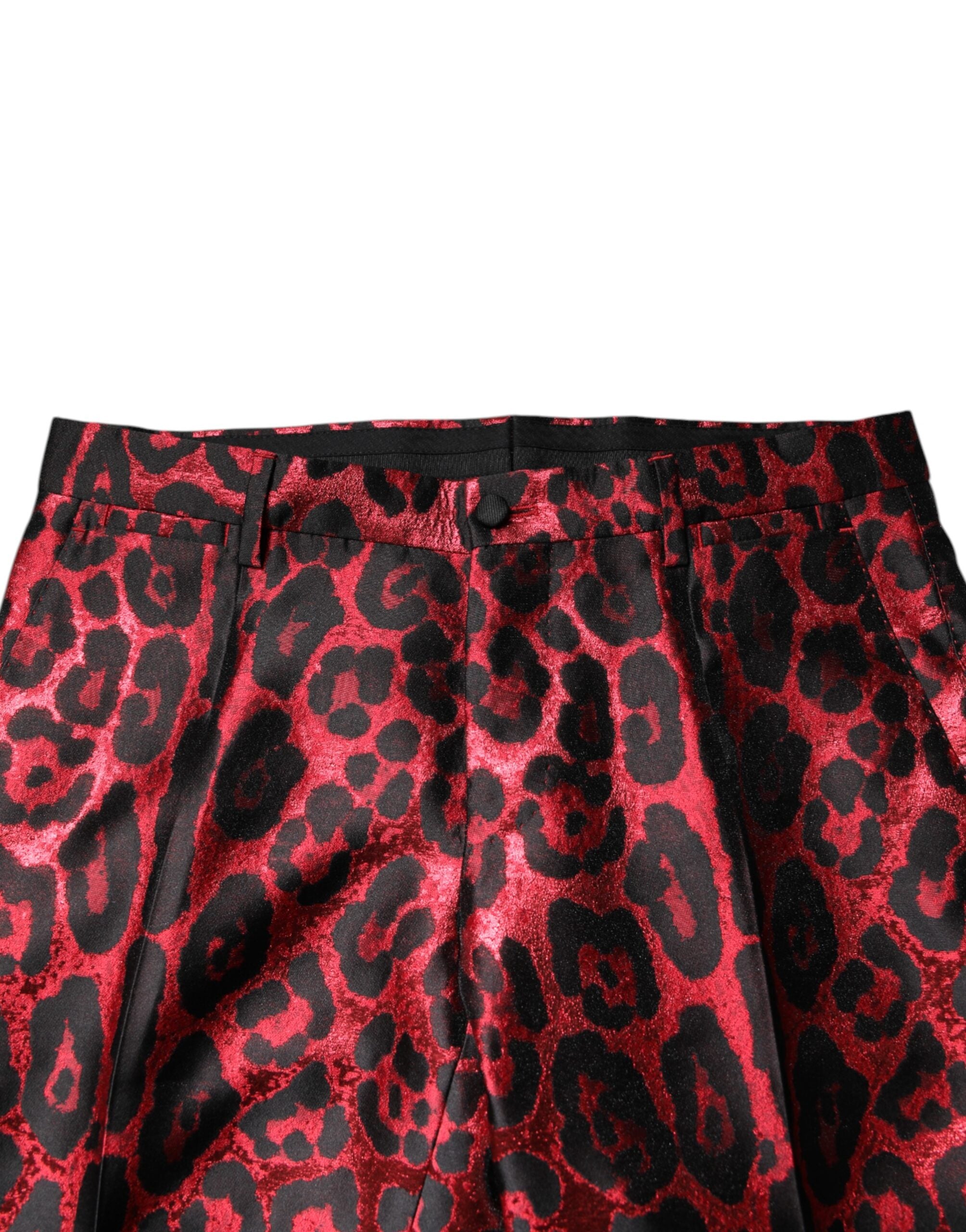 Red Leopard Double Breasted 2 Piece Suit