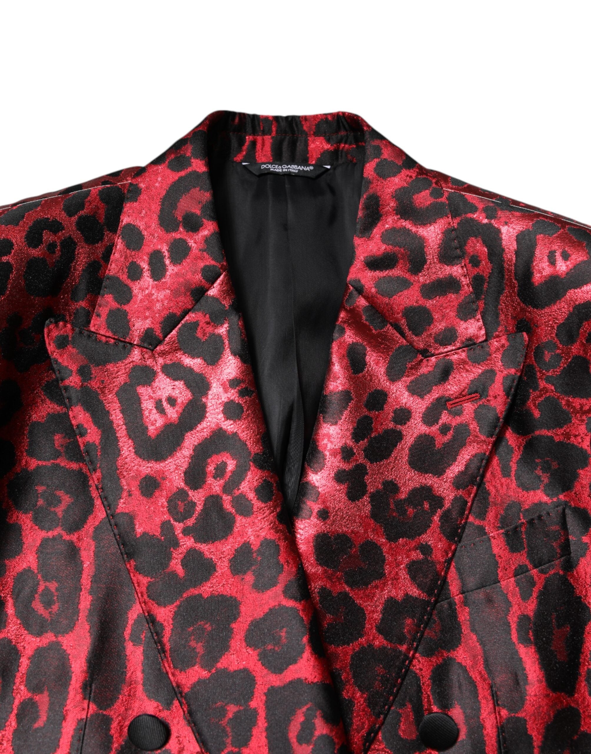 Red Leopard Double Breasted 2 Piece Suit