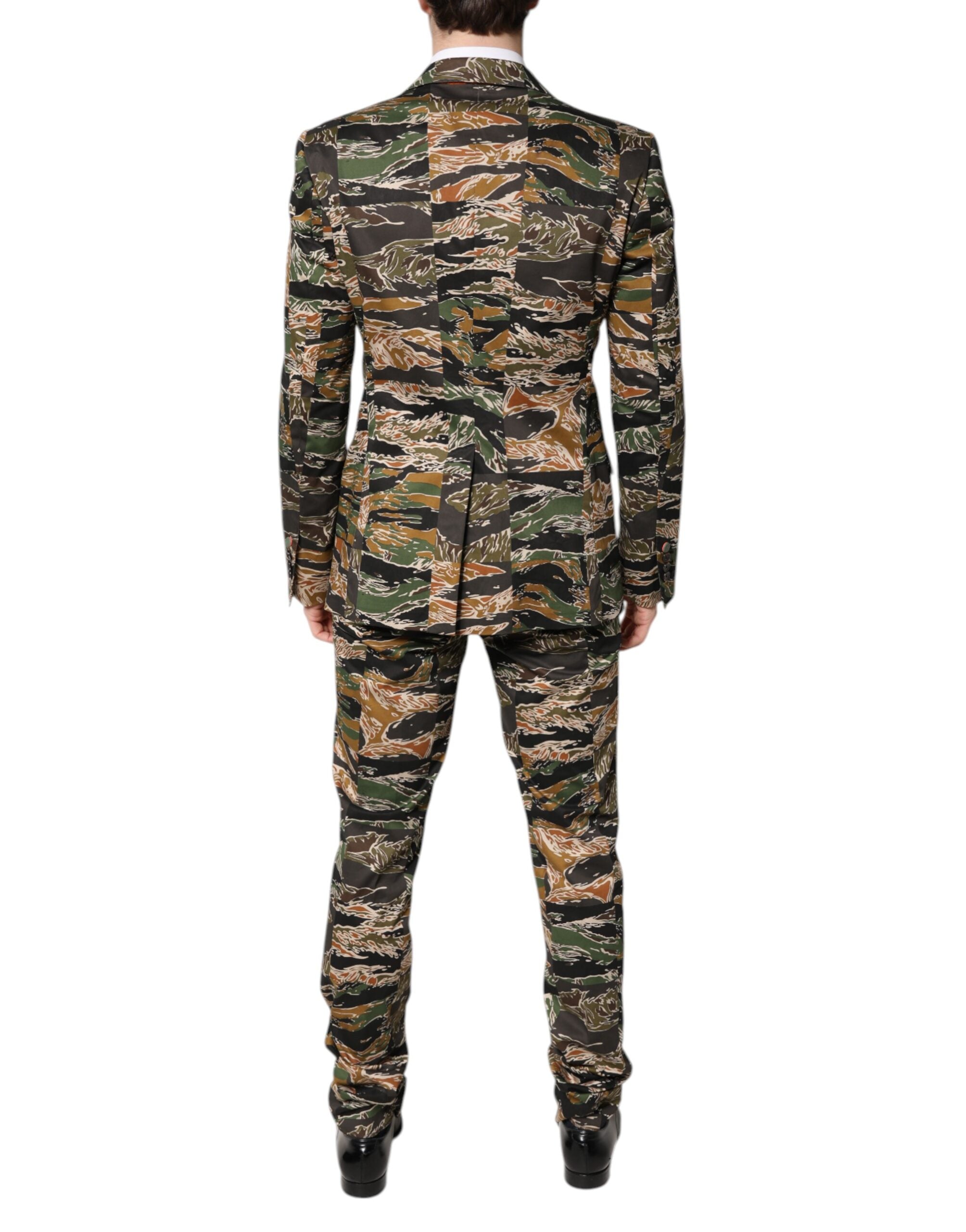 Dolce & Gabbana Multicolor TAORMINA Single Breasted 2 Piece Suit