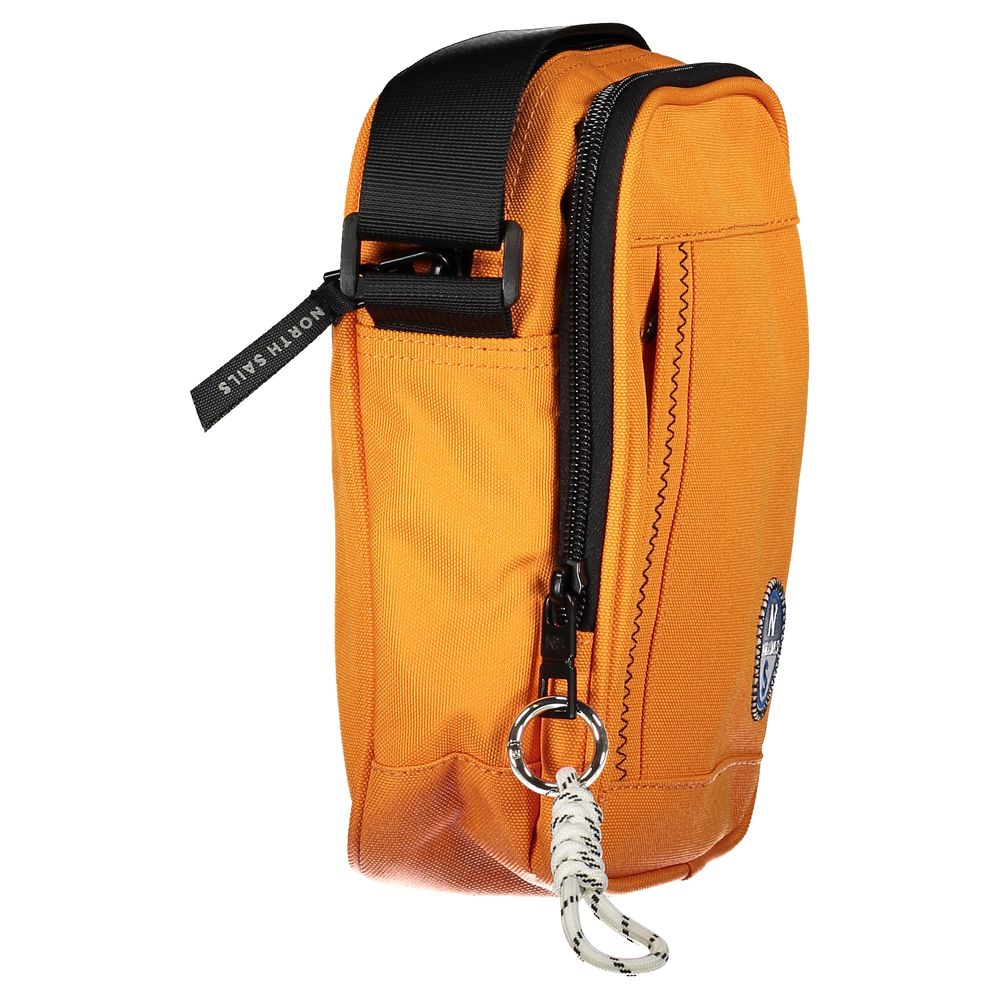 Orange Polyester Shoulder Bag