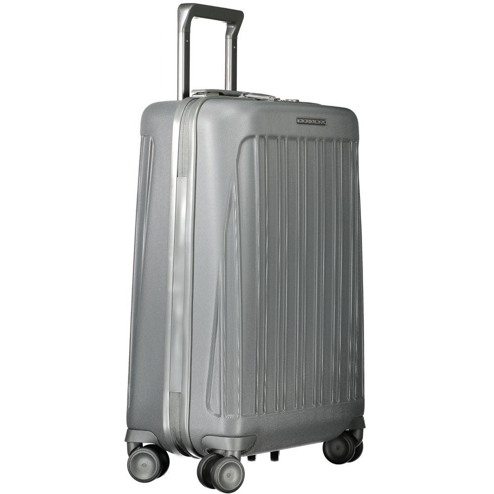Gray Polycarbonate Men Luggage