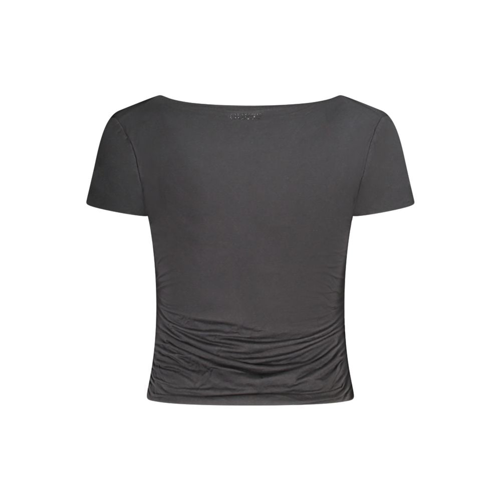 Black Modal Tops & T-Shirt