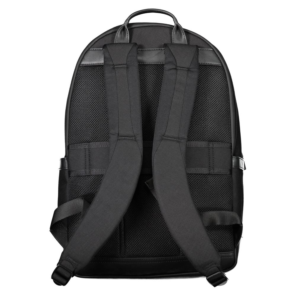 Tommy Hilfiger Black Nylon Men Backpack - Luxe Marca