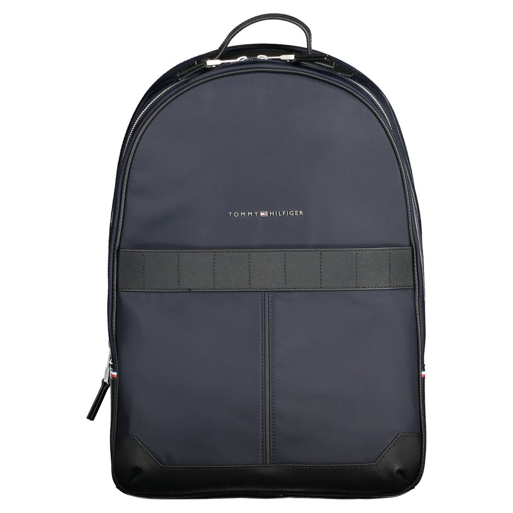 Tommy Hilfiger Blue Polyester Men Backpack - Luxe Marca