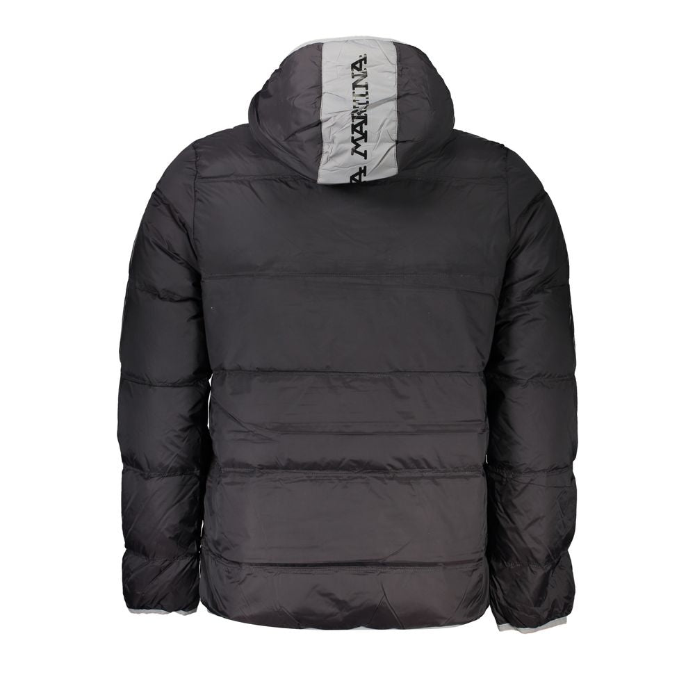 La Martina Black Polyamide Men Jacket - Luxe Marca