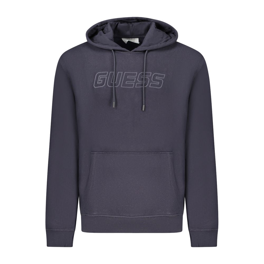Guess Jeans Blue Cotton Men's Hooded Sweatshirt