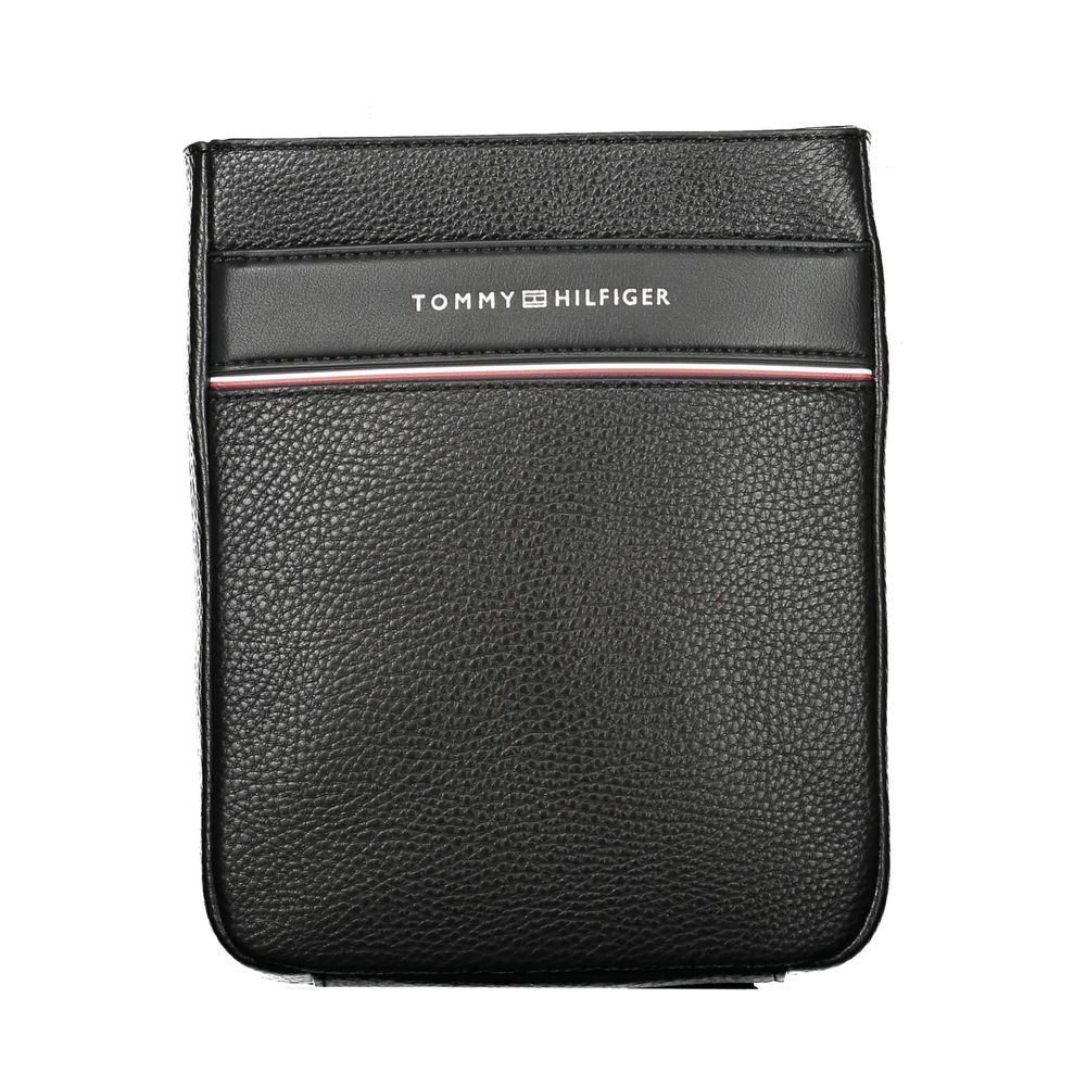 Black Polyethylene Men Shoulder Bag