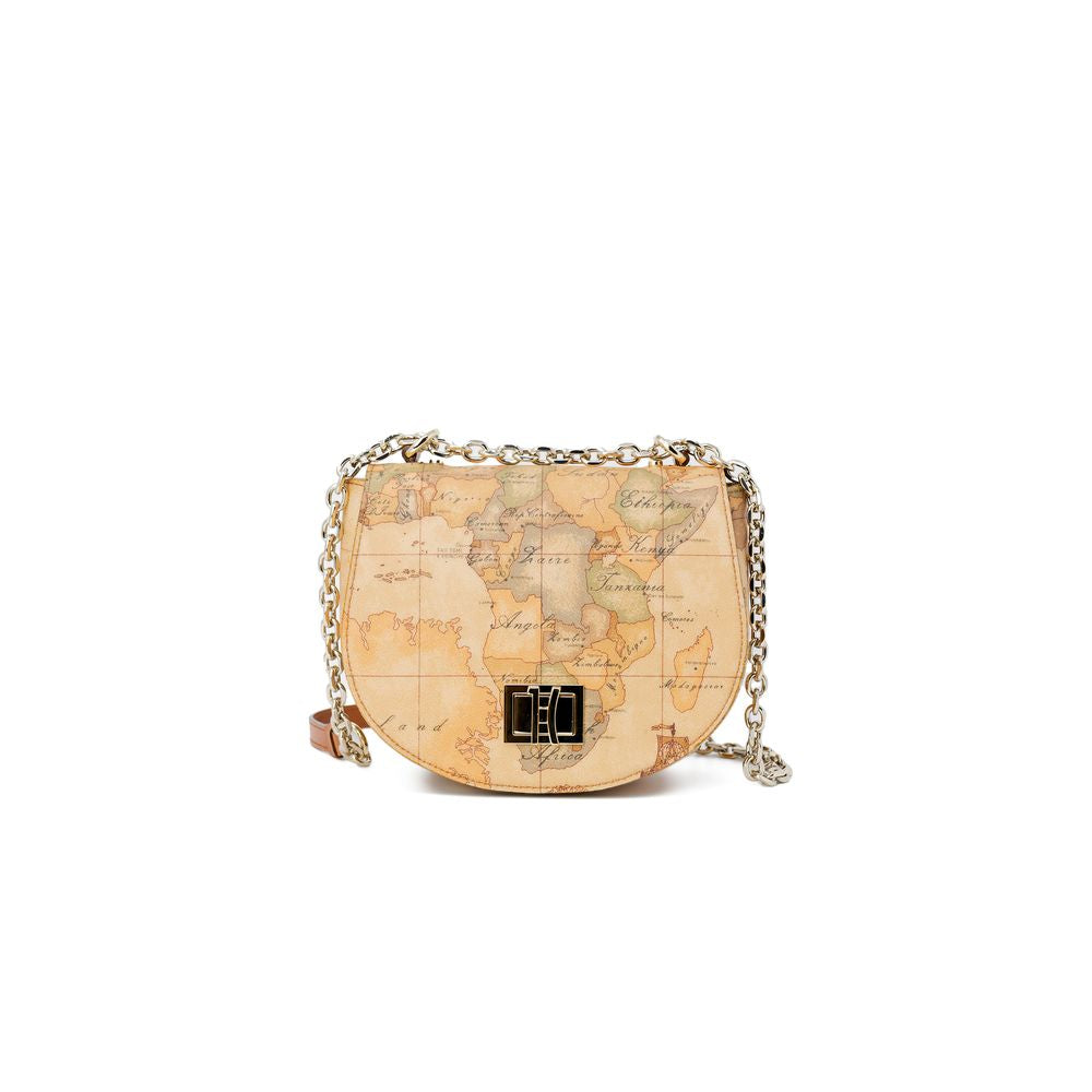 Alviero Martini Prima Classe Beige Leather Handbag - Luxe Marca