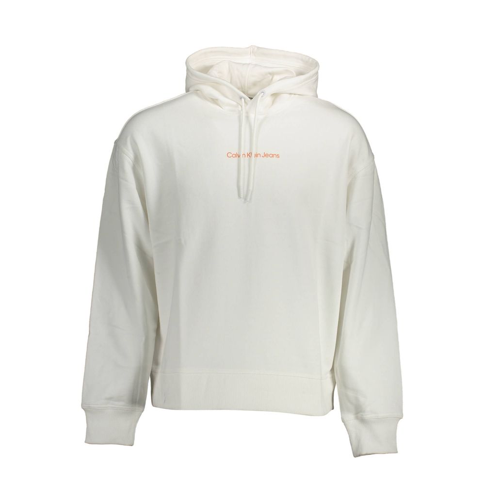 Calvin Klein Bianco Cotton Men's Sweatshirt - Luxe Marca