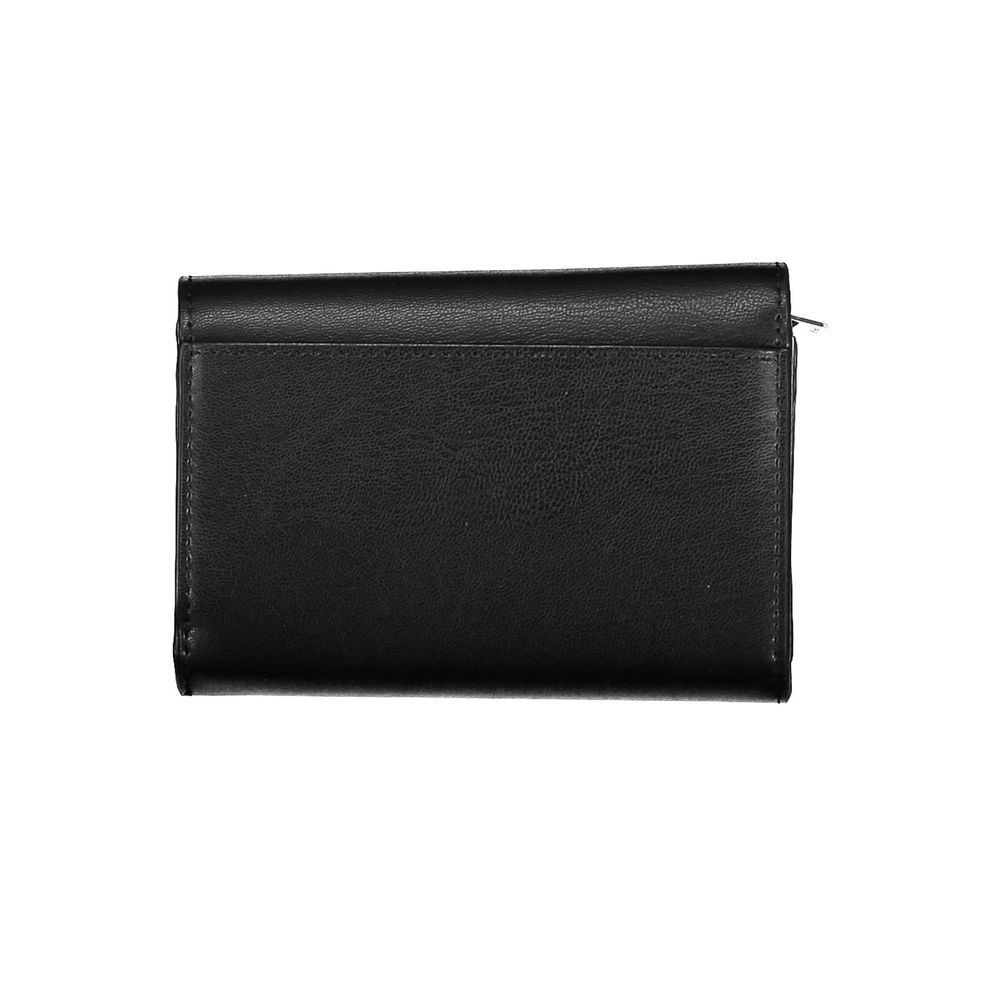 Tommy Hilfiger Black Polyurethane Women Wallet - Luxe Marca