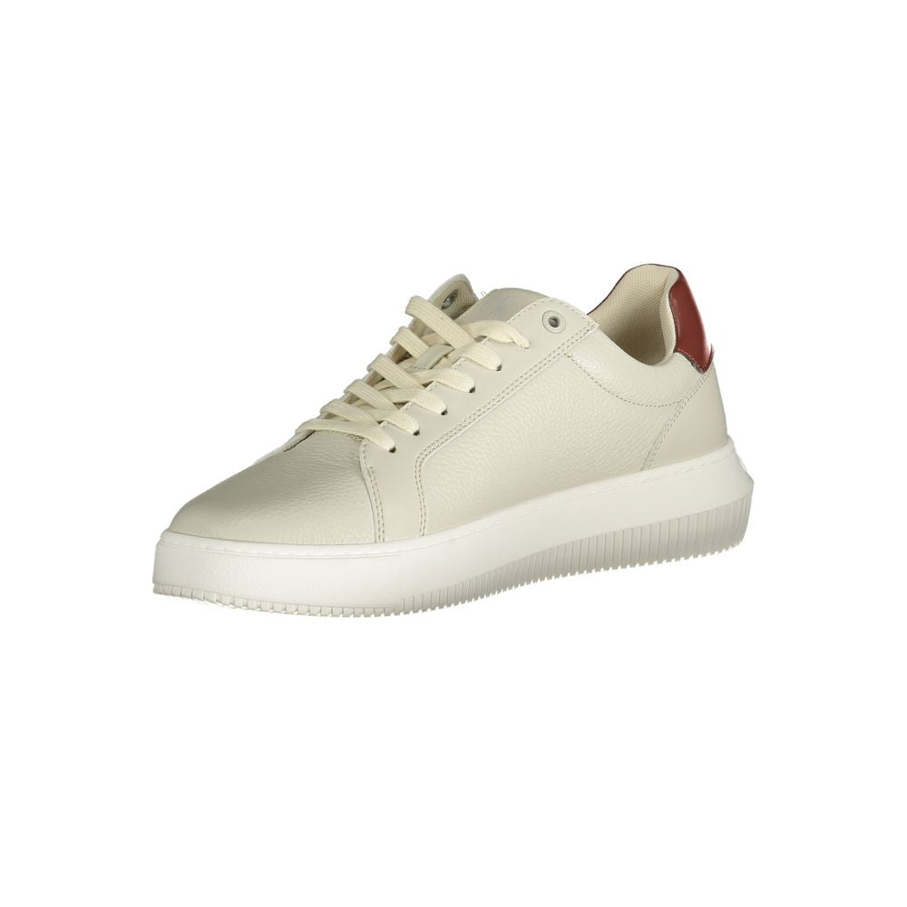 Gray Leather Men Sneaker