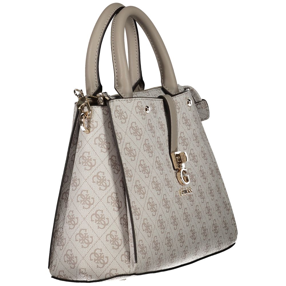 Gray Polyethylene Women Handbag