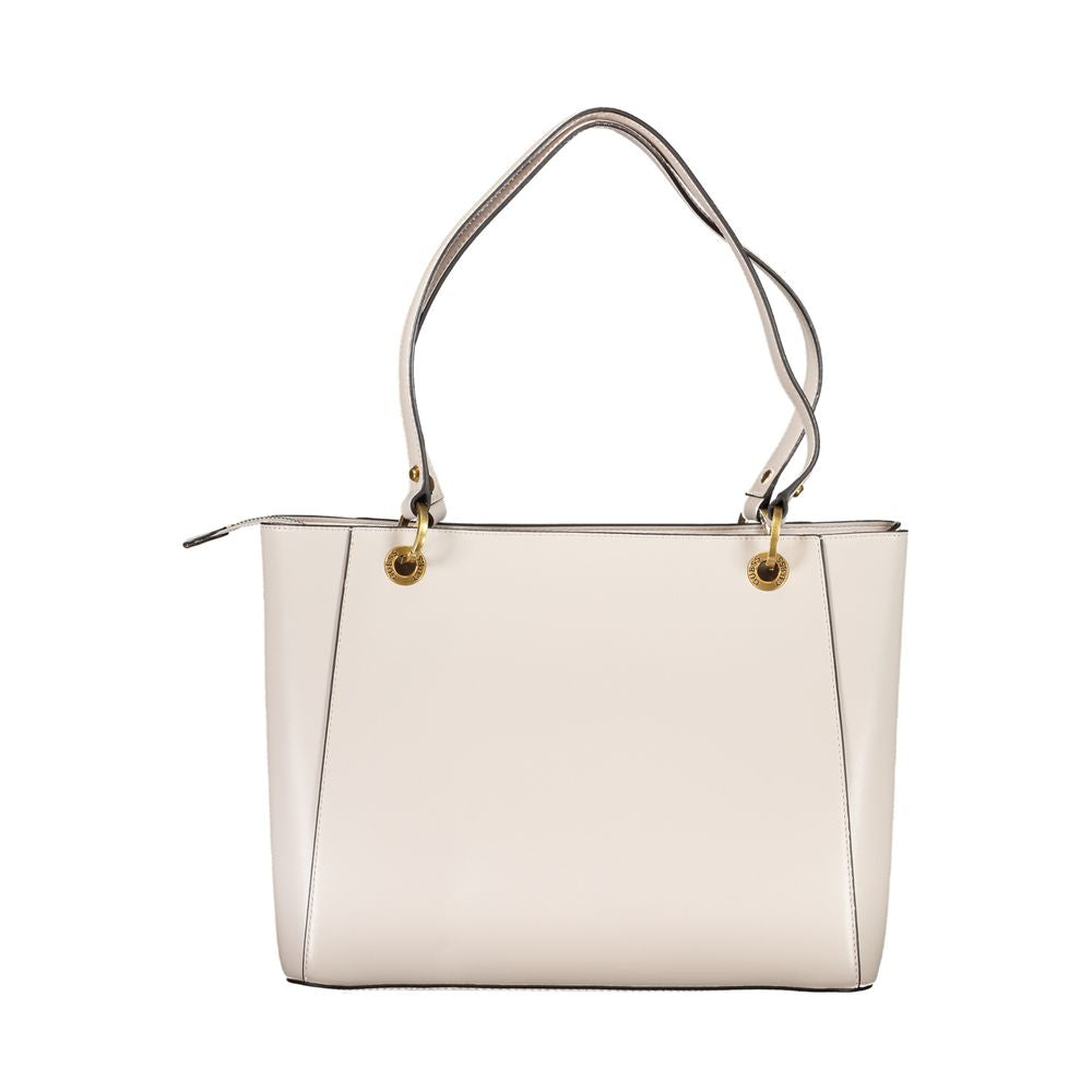 Gray Polyethylene Women Handbag