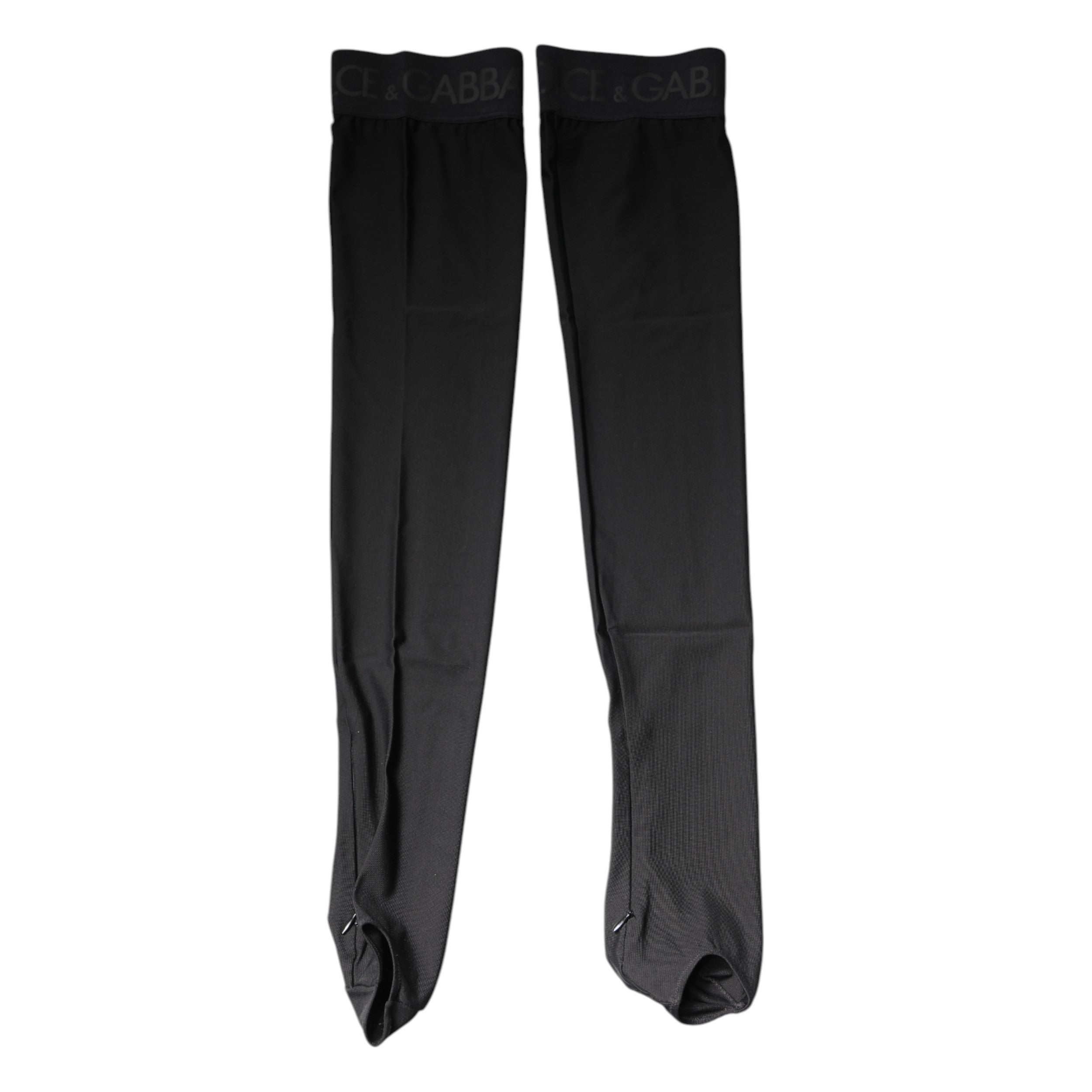 Black Viscose Stretch Over Calf Stockings Socks