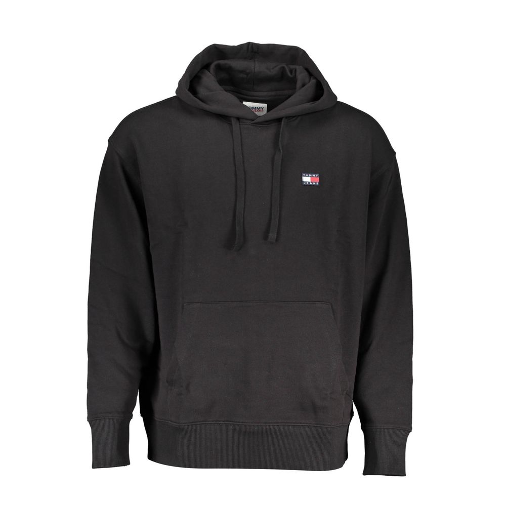 Tommy Hilfiger Black Cotton Men's Hoodie - Luxe Marca