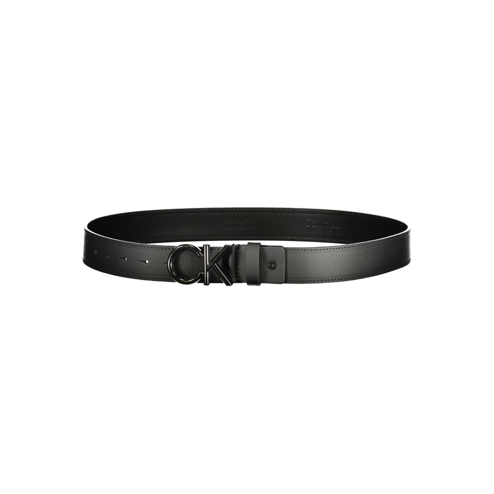 Black Leather Men Belt