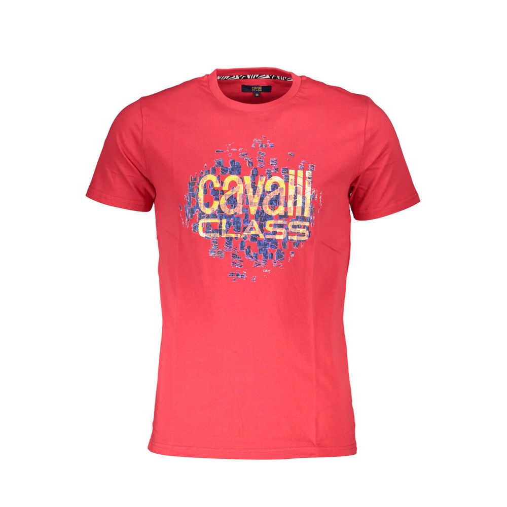 Red Cotton Men T-Shirt