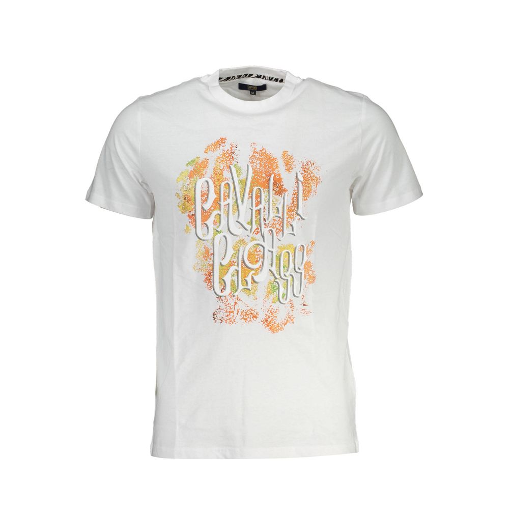 White Cotton Men T-Shirt