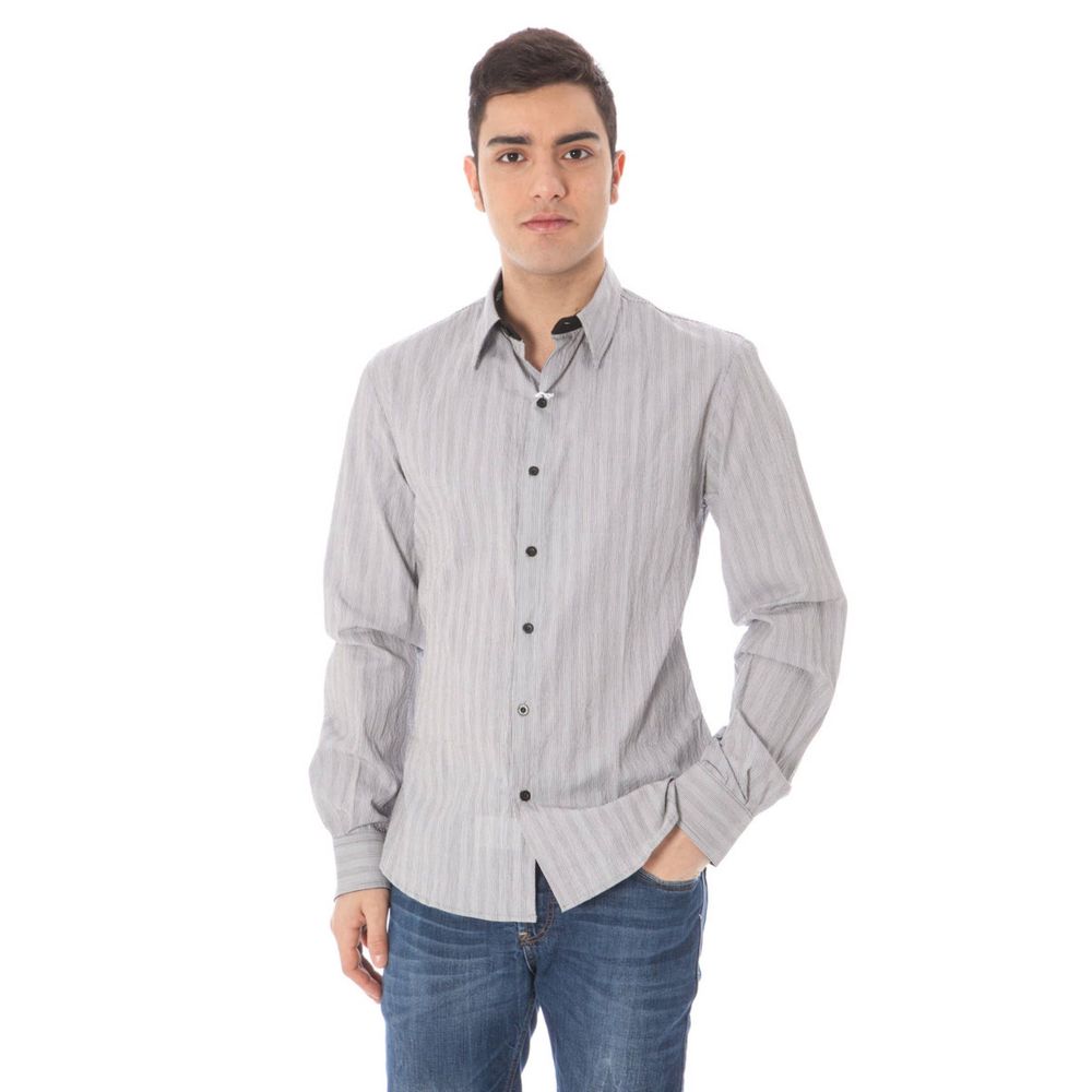 Costume National White Cotton Men's Shirt