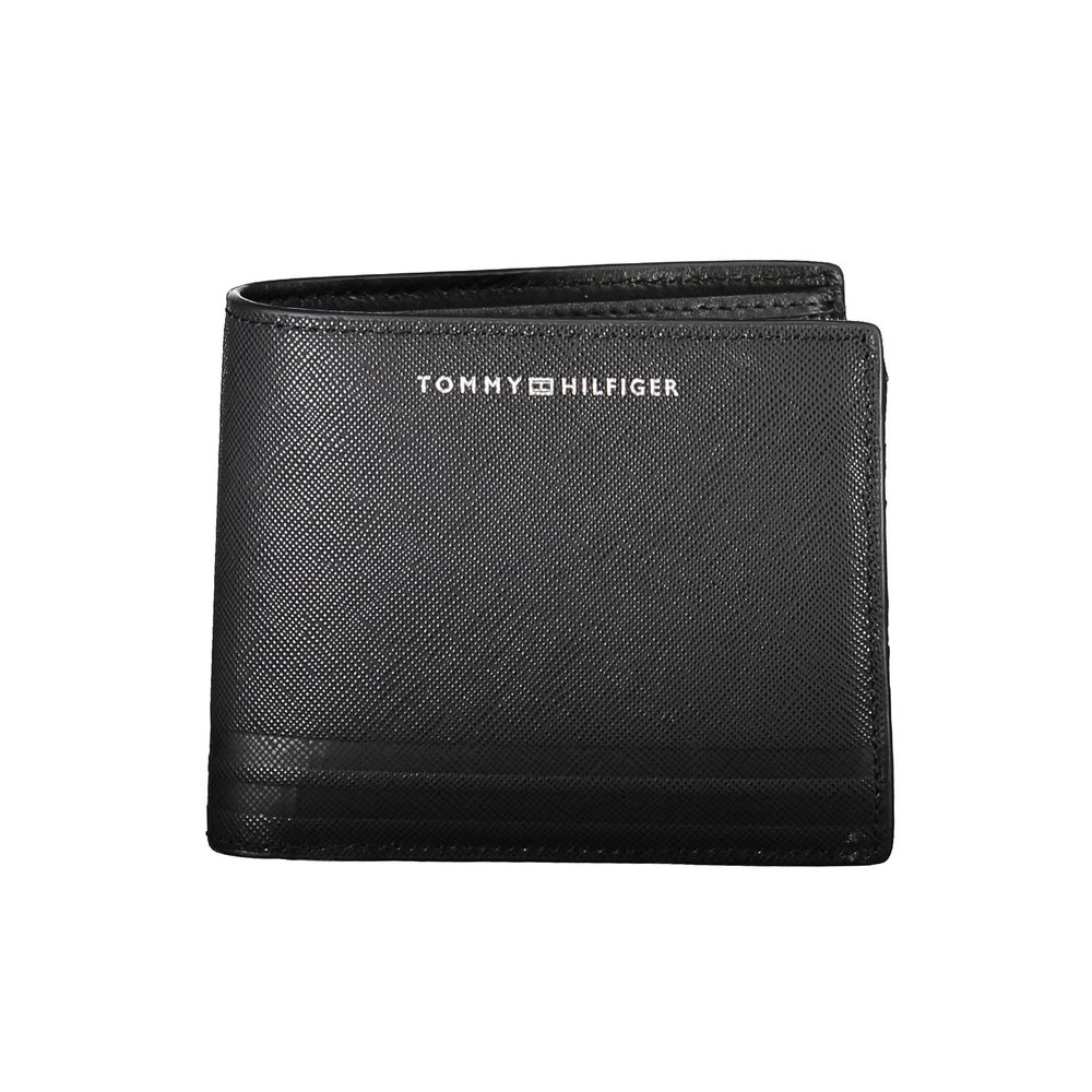 Tommy Hilfiger Black Leather Men's Wallet