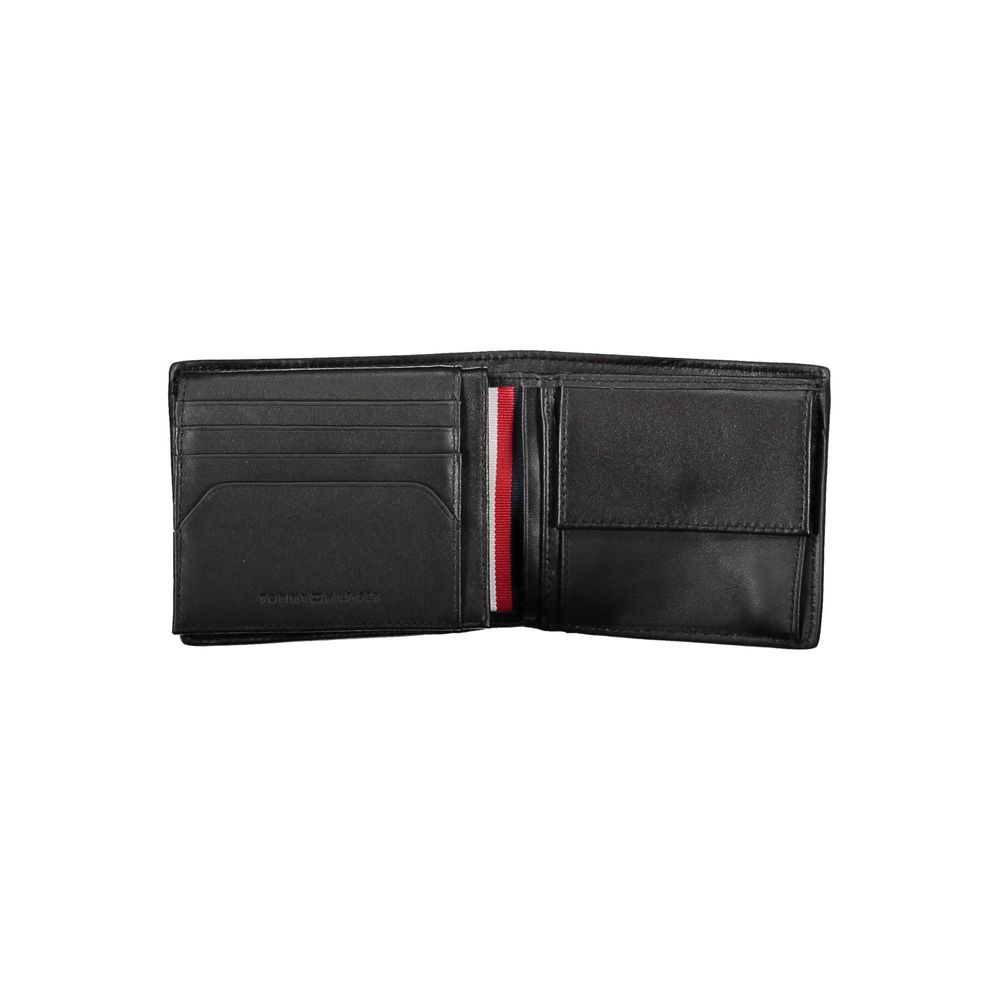 Tommy Hilfiger Black Leather Men's Wallet