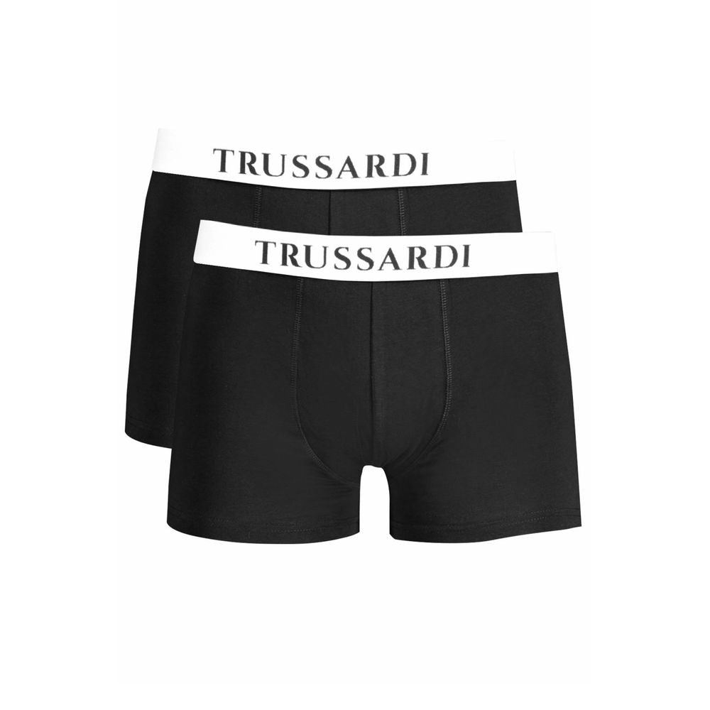 Black Cotton Men Boxer