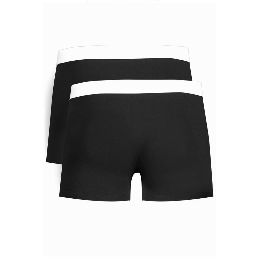 Black Cotton Men Boxer