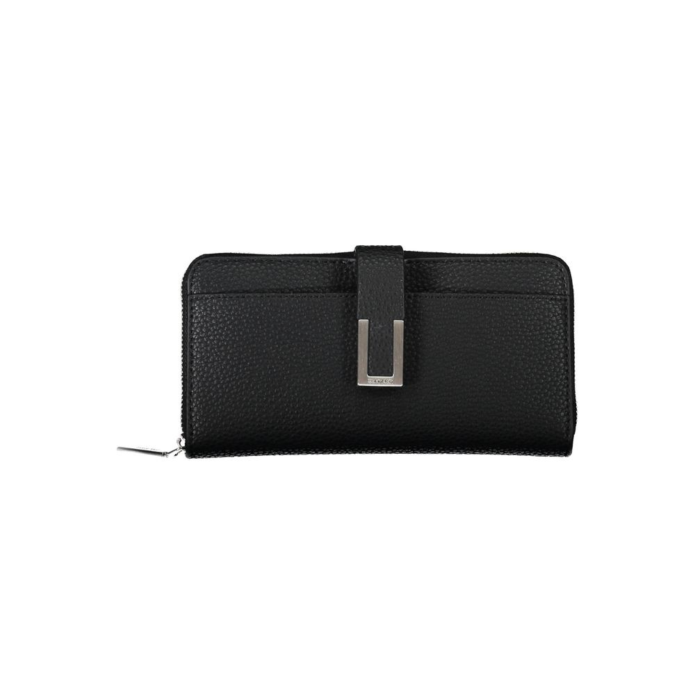 Calvin Klein Nero Polyurethane Women Wallet - Luxe Marca